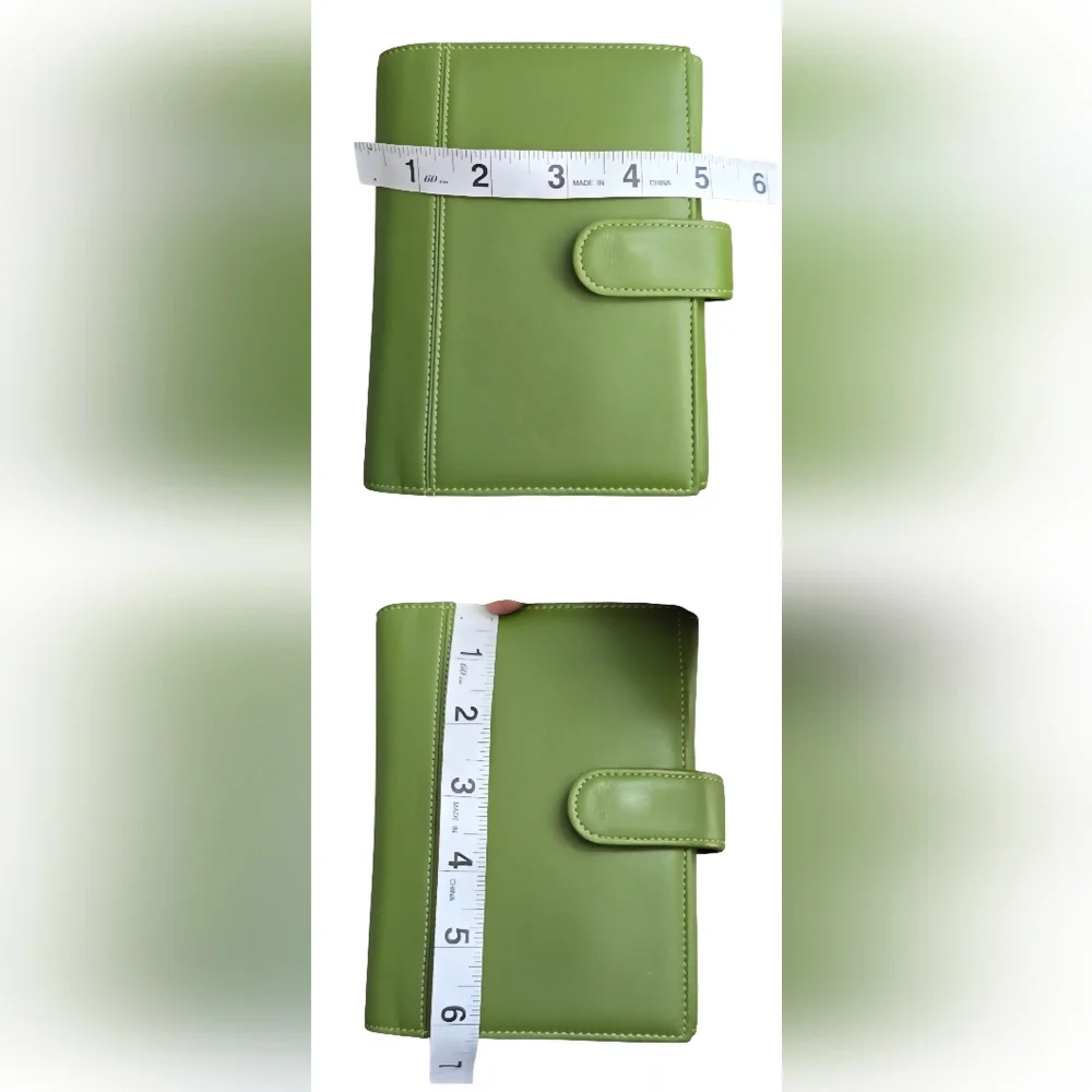 NWOT Levenger Soft Leather Folio PDA Wallet Planner Organizer Tri-Fold in Spruce